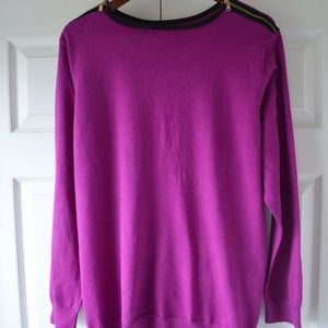 Lauren Ralph Lauren Magenta Sweater 2X